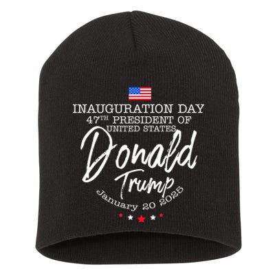 Donald Trump Won 2024 Election Inauguration Funny Gift Short Acrylic Beanie