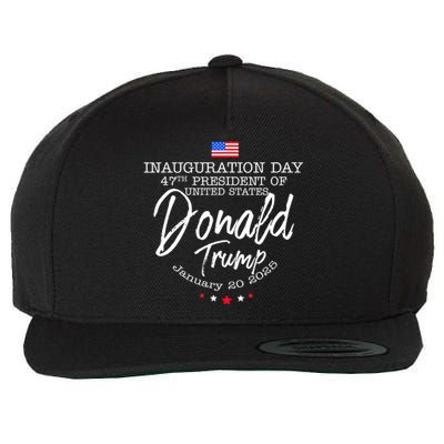 Donald Trump Won 2024 Election Inauguration Funny Gift Wool Snapback Cap