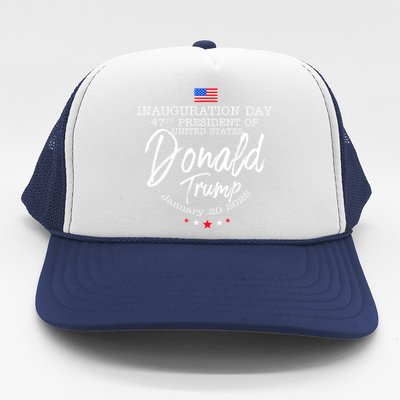 Donald Trump Won 2024 Election Inauguration Funny Gift Trucker Hat