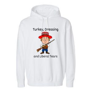 Donald Trump Won Thanksgiving Turkey Dressing Liberal Tears Garment-Dyed Fleece Hoodie