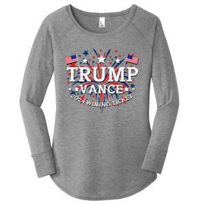 Donald Trump Won 2024 Election Inauguration Women's Perfect Tri Tunic Long Sleeve Shirt