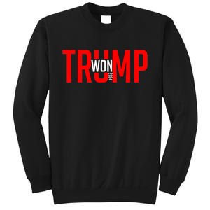 Donald Trump Won 2024 Election Inauguration Day Gift Sweatshirt