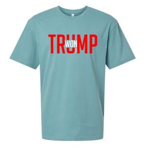 Donald Trump Won 2024 Election Inauguration Day Gift Sueded Cloud Jersey T-Shirt