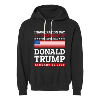 Donald Trump Won 2024 Election Inauguration January 20 2025 Garment-Dyed Fleece Hoodie