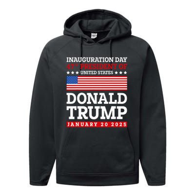 Donald Trump Won 2024 Election Inauguration January 20 2025 Performance Fleece Hoodie