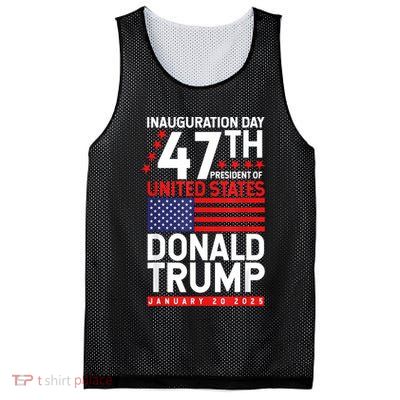 Donald Trump Won 2024 Election Inauguration Mesh Reversible Basketball Jersey Tank