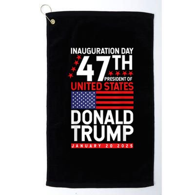 Donald Trump Won 2024 Election Inauguration Platinum Collection Golf Towel