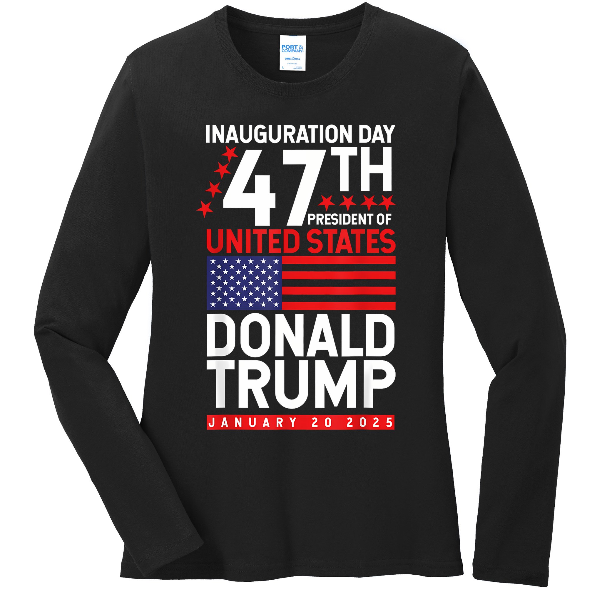 Donald Trump Won 2024 Election Inauguration Ladies Long Sleeve Shirt
