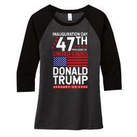 Donald Trump Won 2024 Election Inauguration Women's Tri-Blend 3/4-Sleeve Raglan Shirt