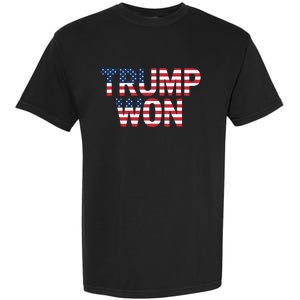 Donald Trump Won 2024 Election Republican Win Trump Won 2024 Garment-Dyed Heavyweight T-Shirt