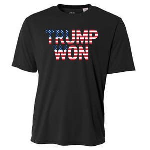 Donald Trump Won 2024 Election Republican Win Trump Won 2024 Cooling Performance Crew T-Shirt