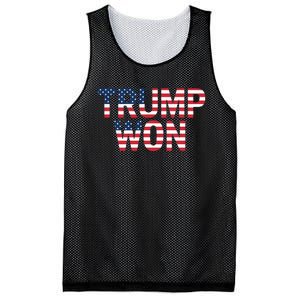 Donald Trump Won 2024 Election Republican Win Trump Won 2024 Mesh Reversible Basketball Jersey Tank