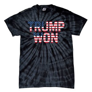 Donald Trump Won 2024 Election Republican Win Trump Won 2024 Tie-Dye T-Shirt