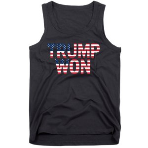 Donald Trump Won 2024 Election Republican Win Trump Won 2024 Tank Top