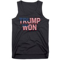 Donald Trump Won 2024 Election Republican Win Trump Won 2024 Tank Top