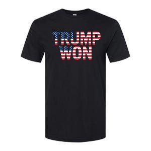 Donald Trump Won 2024 Election Republican Win Trump Won 2024 Softstyle CVC T-Shirt