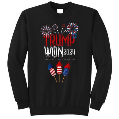 Donald Trump Won 2024 Election Inauguration Sweatshirt