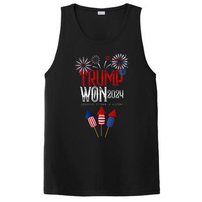 Donald Trump Won 2024 Election Inauguration PosiCharge Competitor Tank