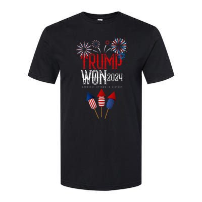 Donald Trump Won 2024 Election Inauguration Softstyle® CVC T-Shirt