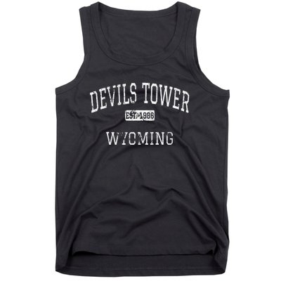 Devils Tower Wyoming WY Vintage Tank Top