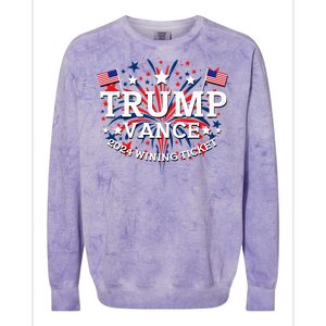 Donald Trump Won 2024 Election Inauguration Colorblast Crewneck Sweatshirt