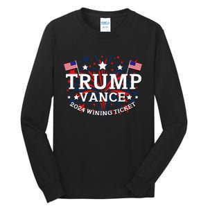 Donald Trump Won 2024 Election Inauguration Tall Long Sleeve T-Shirt