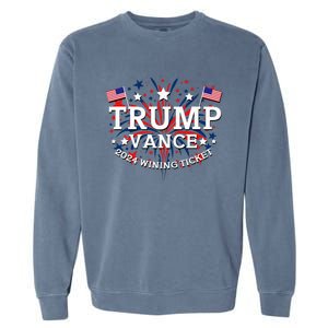 Donald Trump Won 2024 Election Inauguration Garment-Dyed Sweatshirt