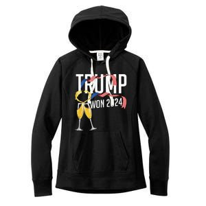 Donald Trump Won 2024 Election Inauguration Women's Fleece Hoodie