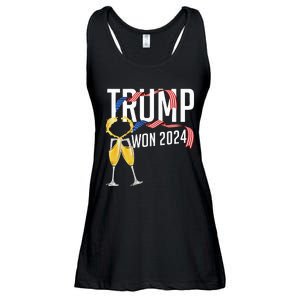 Donald Trump Won 2024 Election Inauguration Ladies Essential Flowy Tank