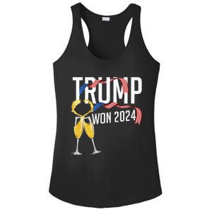 Donald Trump Won 2024 Election Inauguration Ladies PosiCharge Competitor Racerback Tank