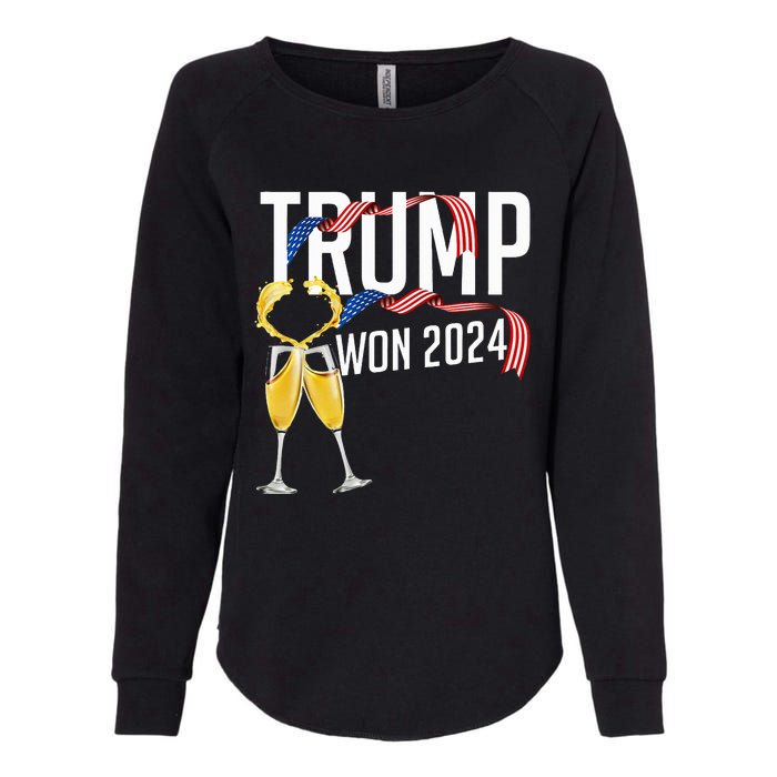 Donald Trump Won 2024 Election Inauguration Womens California Wash Sweatshirt