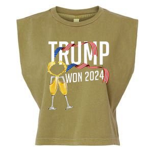 Donald Trump Won 2024 Election Inauguration Garment-Dyed Women's Muscle Tee