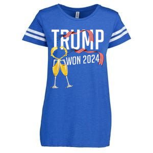 Donald Trump Won 2024 Election Inauguration Enza Ladies Jersey Football T-Shirt