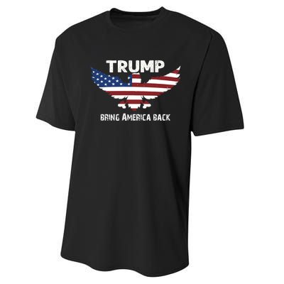 Donald Trump Will Bring America Back | 2024 Performance Sprint T-Shirt