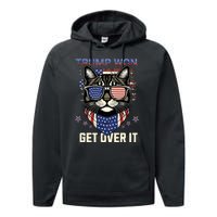 Donald Trump Won 2024 Election Cats For Trump Performance Fleece Hoodie