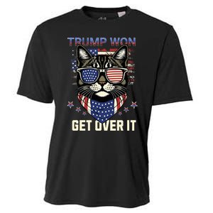 Donald Trump Won 2024 Election Cats For Trump Cooling Performance Crew T-Shirt