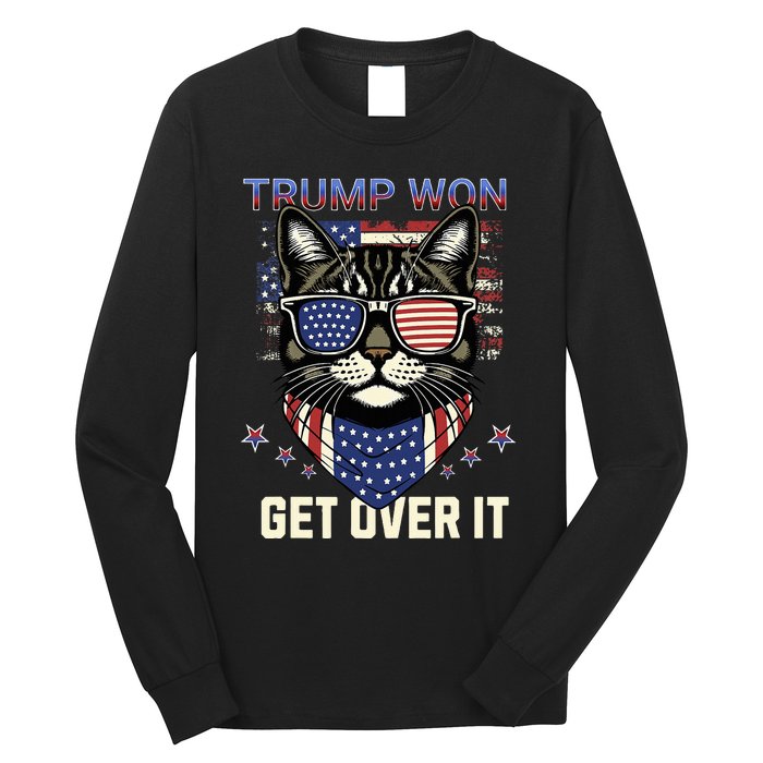 Donald Trump Won 2024 Election Cats For Trump Long Sleeve Shirt