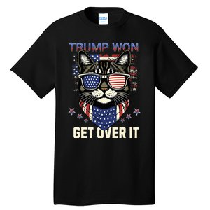 Donald Trump Won 2024 Election Cats For Trump Tall T-Shirt