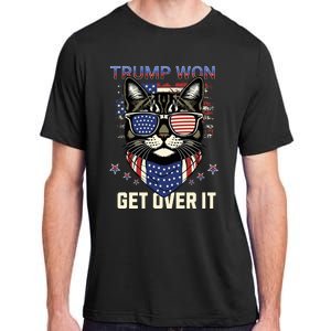 Donald Trump Won 2024 Election Cats For Trump Adult ChromaSoft Performance T-Shirt