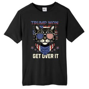 Donald Trump Won 2024 Election Cats For Trump Tall Fusion ChromaSoft Performance T-Shirt