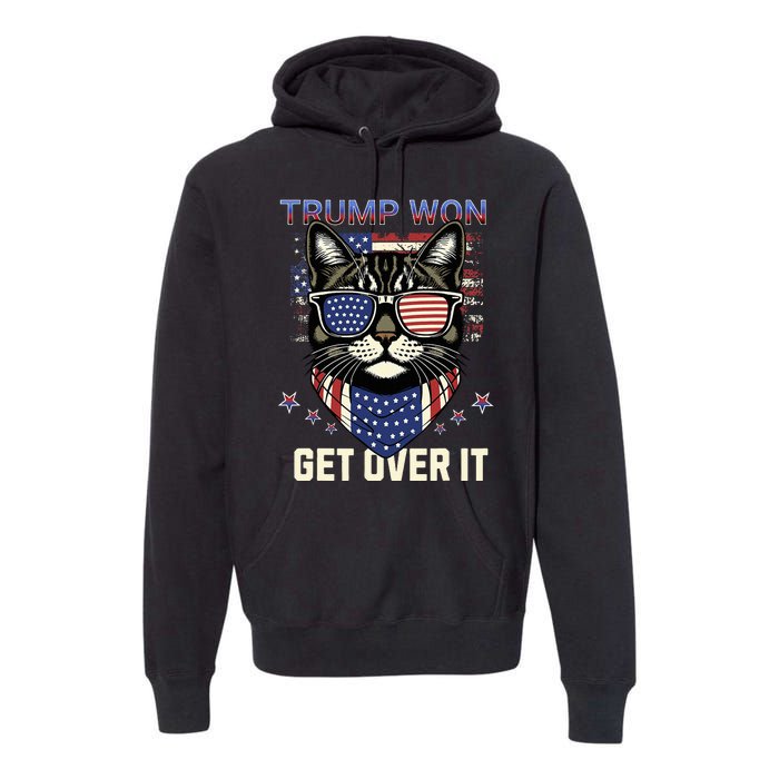 Donald Trump Won 2024 Election Cats For Trump Premium Hoodie