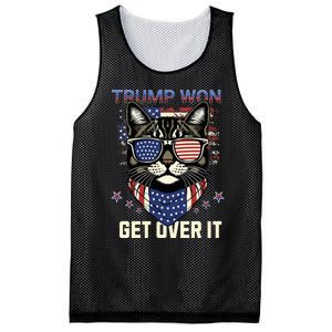 Donald Trump Won 2024 Election Cats For Trump Mesh Reversible Basketball Jersey Tank