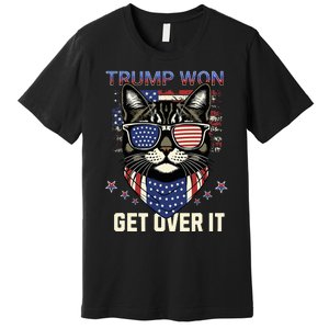 Donald Trump Won 2024 Election Cats For Trump Premium T-Shirt