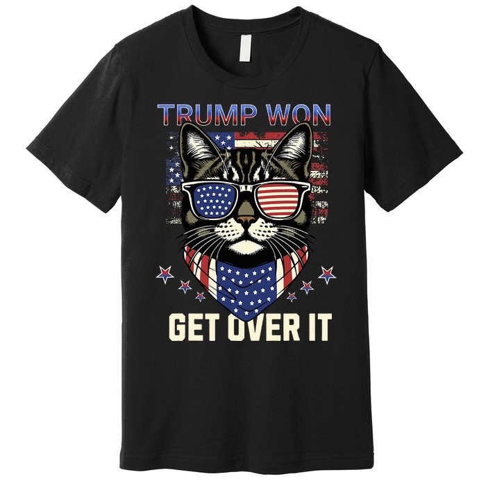 Donald Trump Won 2024 Election Cats For Trump Premium T-Shirt