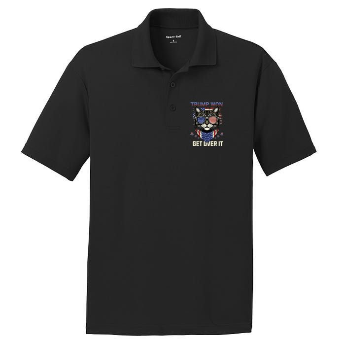 Donald Trump Won 2024 Election Cats For Trump PosiCharge RacerMesh Polo