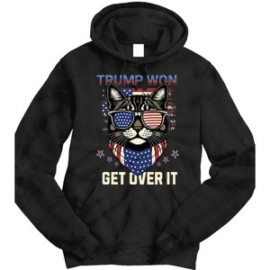 Donald Trump Won 2024 Election Cats For Trump Tie Dye Hoodie