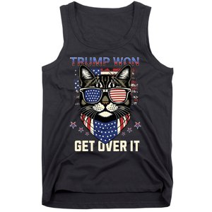 Donald Trump Won 2024 Election Cats For Trump Tank Top