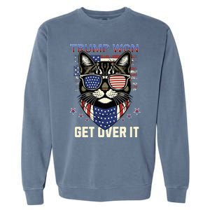 Donald Trump Won 2024 Election Cats For Trump Garment-Dyed Sweatshirt