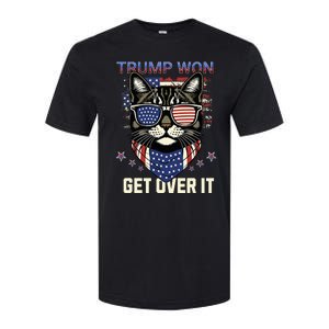 Donald Trump Won 2024 Election Cats For Trump Softstyle CVC T-Shirt