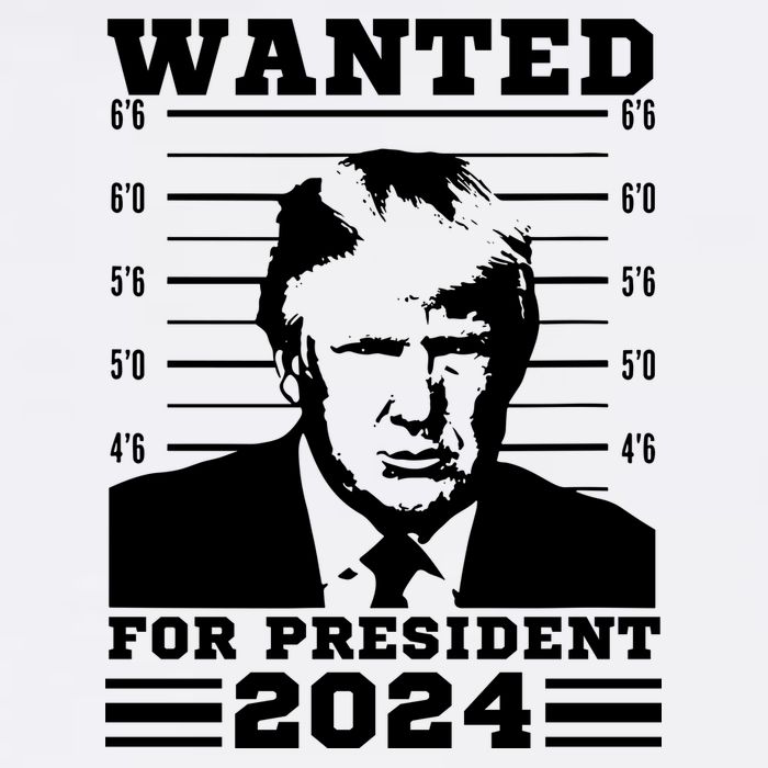 Donald Trump Wanted For President 2024 President Trump Mugshot. Women's Crop Top Tee